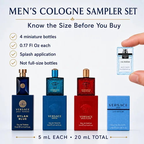 Vista 5 de Versace Set de regalo mini de 4 piezas para hombre