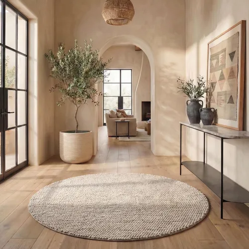 Vista 18 de SAFAVIEH Natura Collection - Alfombra decorativa, 2 x 3 pies, color beige, mezcla de lana hecha a mano, diseño texturizado, ideal para pasillo