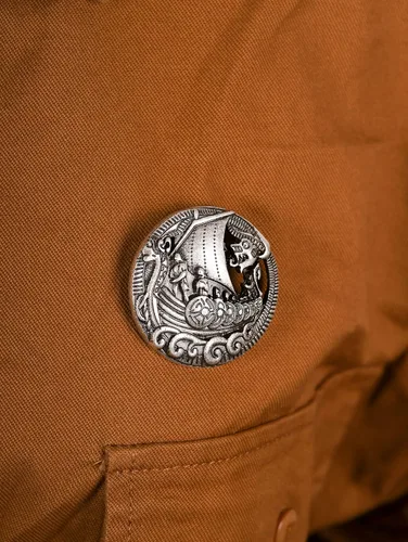 Vista 6 de HAQUIL Chal Bufanda Capa Mujer Nórdico Viking Ropa Sujetadores Broche Vintage Celta Pin Broche