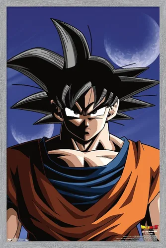 Vista 17 de Trends International Dragon Ball Z - Póster de pared de Goku, 14.725 x 22.375 pulgadas, versión enmarcada de madera de granero Versión enmarcada