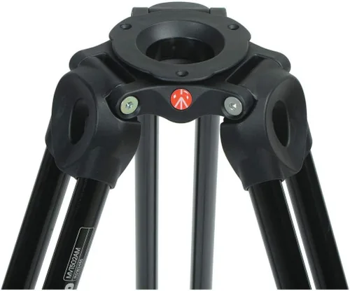 Vista 4 de Manfrotto MVT502AM Trípode de vídeo con patas gemelas telescópicas (negro)