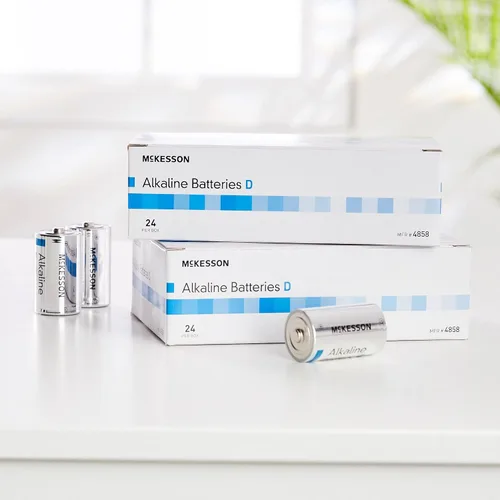 Vista 5 de McKesson Baterías alcalinas, D - Ideal para dispositivos médicos, desechables, 1.5V, 24 unidades, 1 paquete