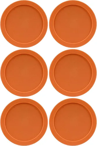 Vista 16 de Tapas de repuesto que se ajustan a los tazones de recipientes de vidrio Pyrex para almacenamiento de alimentos de 4 tazas, tapas redondas