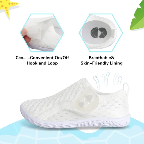 Vista 4 de Centipede Demon Zapatos de agua para niños y niñas, calcetines acuáticos descalzos para natación, playa, calcetines de verano, transpirables