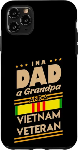 Vista 13 de Funda de regalo para iPhone 13 Pro Max I'm a Dad Grandpa And Vietnam Veteran Cool Soldier