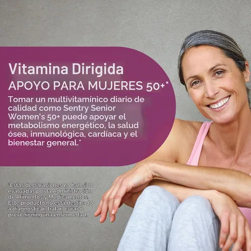 Vista 4 de 21st Century Sentry Senior Women 50 Plus Tablets, 100 unidades (27542)