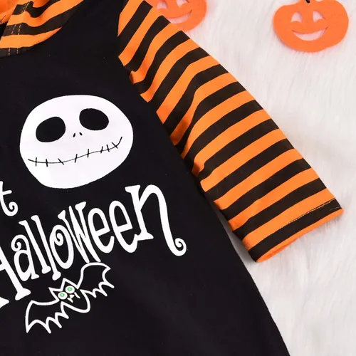 Vista 5 de Aalizzwell Mameluco de una pieza con capucha para bebé, para Halloween, para niños y niñas