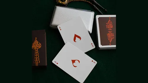 Vista 4 de Murphy's Magic Supplies, Inc. ACE FULTON'S - Cartas de juego de tabaco marrón de 10 años