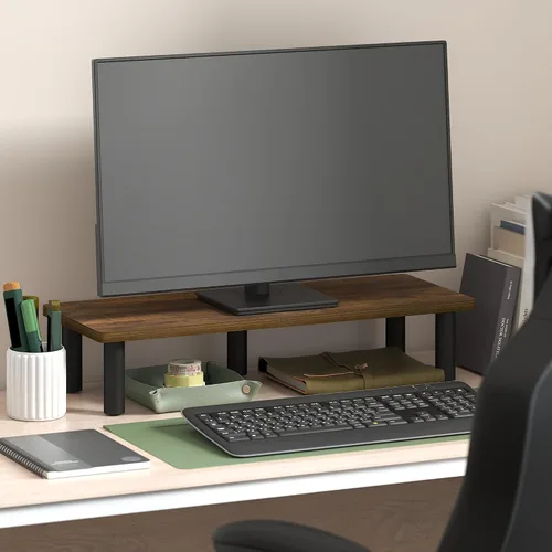 Vista 9 de Furinno Turn-N-Tube Soporte elevador para monitor, americano, tubos de acero inoxidable