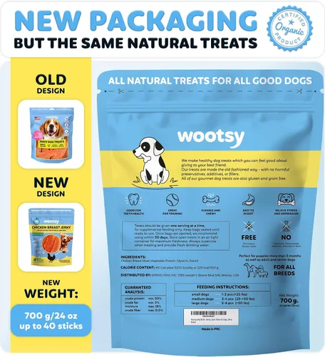 Vista 2 de Golosinas de pollo para perros, sin cuero crudo, aperitivos para perros de apoyo a la salud dental, pollo real, sin granos, bajas en calorías, alto