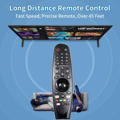 Vista 6 de Voice Magic - Control remoto para LG TV, control remoto universal para LG TV, Nanocell Webos, UHD, OLED, LED, LCD, HD, Smart TV, con puntero