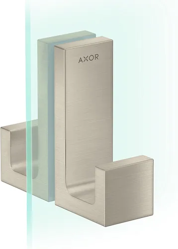 Vista 2 de AXOR Manija rectangular universal para puerta de ducha de 2 pulgadas en óptica dorada cepillada, 42639250