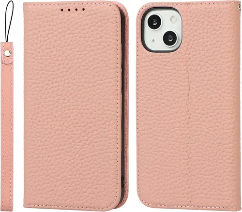 Vista 15 de iCoverCase Funda tipo cartera compatible con iPhone 13 Pro Max con tarjetero y correa para la muñeca, bloqueo RFID, funda magnética para teléfono