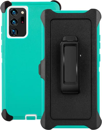 Vista 3 de Funda para Galaxy Note 20 con clip para cinturón, protección contra caídas, cuerpo completo, resistente, a prueba de golpes, caídas y polvo, funda