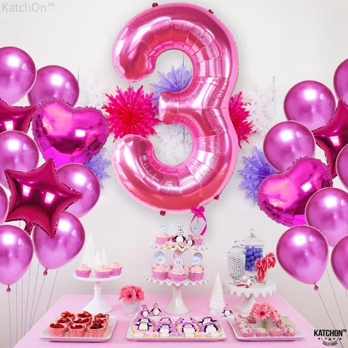Vista 558 de KatchOn Globo negro del número 1 de 40 pulgadas, globo de feliz cumpleaños Large Mylar Number One Balloon for 1st Birthday Decorations, Foil