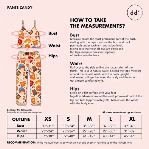 Vista 4 de Dolce D'Amore Conjunto de pijama para mujer, ropa de dormir con pantalones casuales, otoño