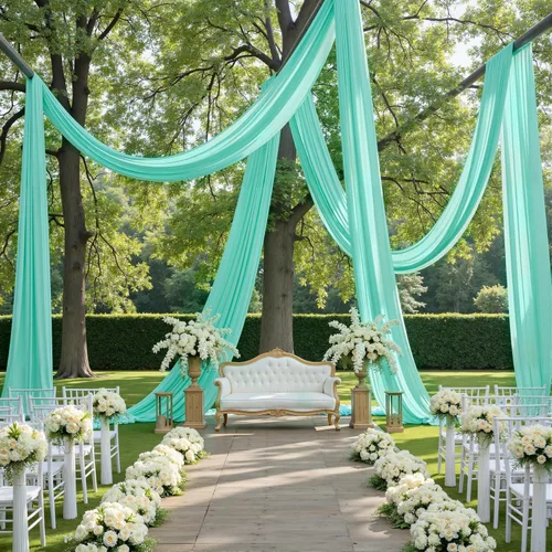 Vista 37 de Cortina de techo beige de 20 x 40 pies para bodas, 4 paneles sin arrugas, 40 pies de largo, cortinas drapeadas para bodas, cumpleaños y fiestas