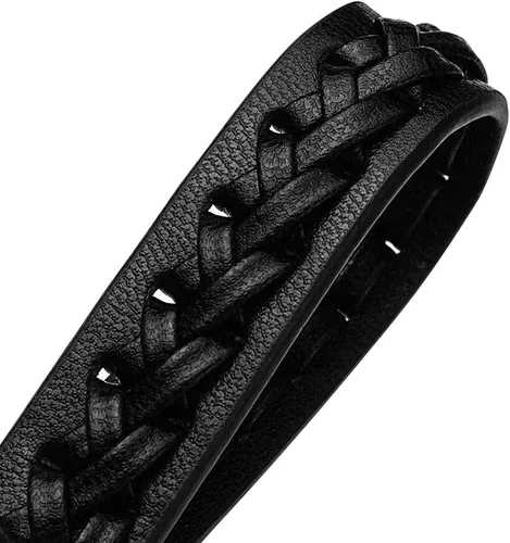 Vista 4 de iPick Image Para Chevrolet Camaro SS trenzado cuerda estilo genuino negro llavero llavero con licencia oficial, Negro