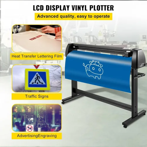 Vista 2 de Máquina de impresión de corte de señales de trazador de vinilo Pantalla LCD SignCut Label Maker con soporte Signmaster Software (28.346 in)