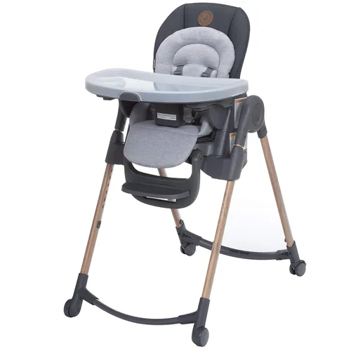 Vista 18 de Maxi-Cosi Minla - Silla alta 6 en 1 para bebés y niños pequeños, silla alta plegable portátil, tela EcoCare, 9 alturas, 5 reclinables, 4 posiciones