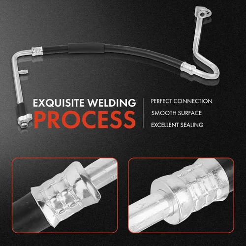 Vista 5 de A-Premium Conjunto de manguera de succión A/C compatible con Nissan Frontier/Xterra 2001-2004, 3.3L, compresor a evap