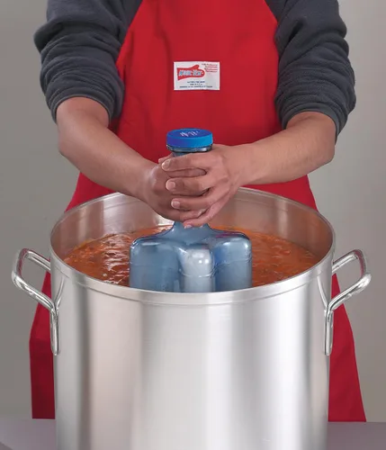 Vista 4 de Paleta de refrigeración de alimentos, San Jamar Rapi-Kool, 128 oz, azul Paleta de hielo y varita refrescante para sopas, salsas, guisos y líquidos