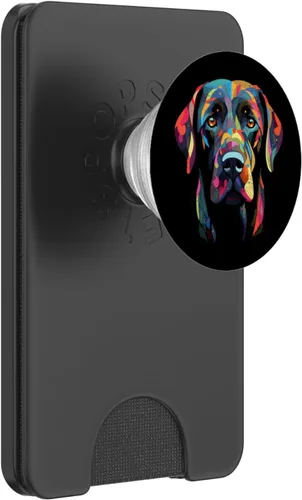 Vista 7 de Labrador Retriever - Cara de perro colorida divertida amante del laboratorio, PopSockets intercambiables PopGrip
