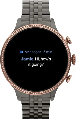 Vista 10 de Fossil - Reloj inteligente con pantalla táctil Gen 6 con altavoz para mujer medición de frecuencia cardíaca oxígeno en sangre GPS pagos sin contacto
