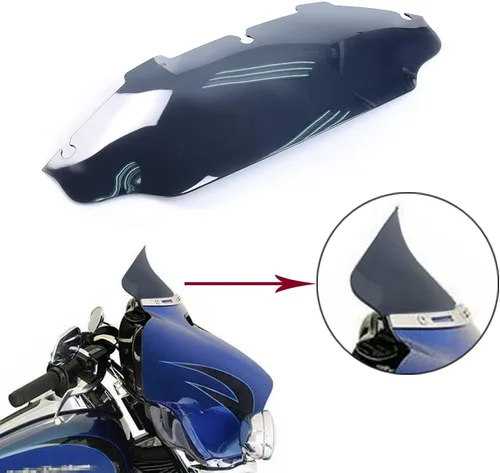 Vista 3 de Smoke 6" Wave Windshield Windscreen Fit For 1996-2013 Harley Davidson Touring Street Glide/Electra Glide/Ultra Limited/Tri Glide FLHT FLHX FLHXS