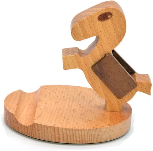 Vista 6 de Soporte de exhibición de madera del tenedor del teléfono móvil del caballo del bebé