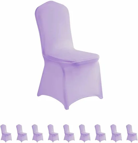 Vista 49 de LZY 6 piezas Fundas de Silla de Spandex Elásticas Fundas Deslizables para Fiestas de Boda, Fundas de Decoración de Sillas de Comedor y Banquete Negro