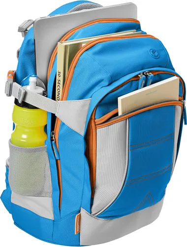 Vista 3 de TiendaBasics Mochila ergonómica, color azul
