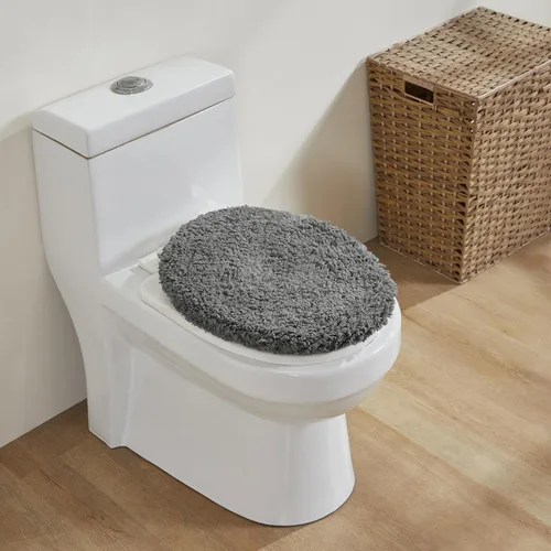 Vista 628 de Better Trends - Juego de 2 alfombras de baño 100% algodón, extra suaves, con borlas, de 17" x 24", alfombra de baño superabsorbente y reversible