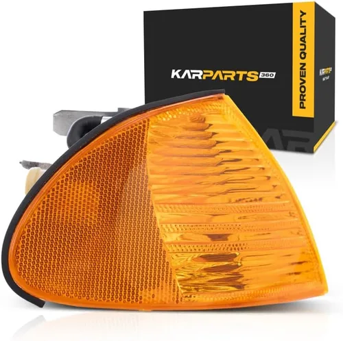 Vista 10 de CarLights360: Para 2001 BMW 330i luz de señal de esquina lado del conductor sedán con bombillas para BM2520104 63136902765, 63138370585