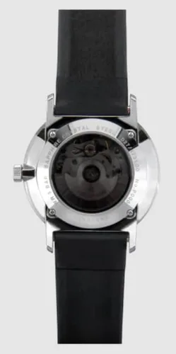 Vista 3 de JUNGHANS Reloj automático Form A Matte Silver Dial Negro Correa de cuero para hombre 0274730.00, Chapado en plata mate, Reloj