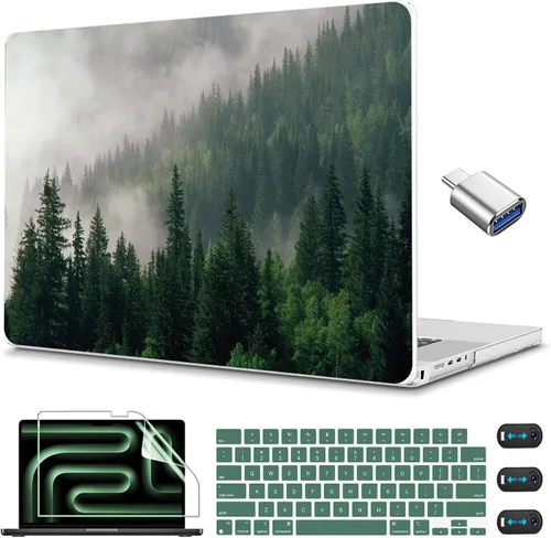 Vista 35 de CISSOOK Funda para MacBook Pro de 14 pulgadas 2025-2021 Release M5 A3434 M4 A3401 A3112 A3185 M3 A2918 A2992 M2 A2779 M1 A2442, carcasa rígida