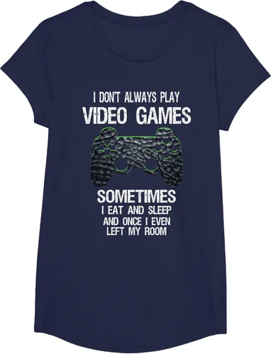 Vista 33 de Funny Gamer Video Games - Camiseta para niños y adolescentes, ajuste clásico, color negro, mezcla de algodón, Negro