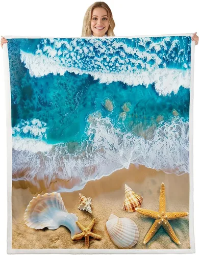 Vista 16 de Feelyou Butterfly Throw Blanket Butterflies Print Soft Fleece Sherpa Cozy Fuzzy Plush Warm Glitter Colorful Fuzzy Plush Throw Animal 40"x50" for Bed