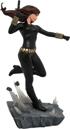Vista 4 de Diamond Select Toys Colección Marvel Premier: estatua de resina Black Widow, multicolor, 11 pulgadas