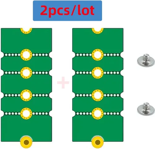 Vista 7 de chenyang Paquete de 2 tarjetas convertidoras M.2 2230 a 2242 a 2260 a 2280 NVME NGFF SSD Adaptador extendido
