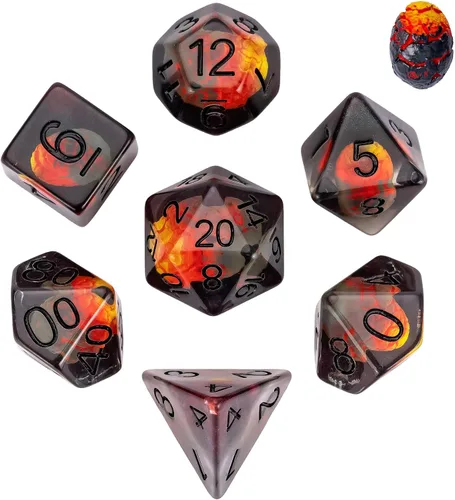 Vista 26 de UDIXI Juego de 7 dados poliédricos DND D&D, RPG D y D con bolsa de almacenamiento para juegos de rol y otros juegos de mesa (Aarakocra)
