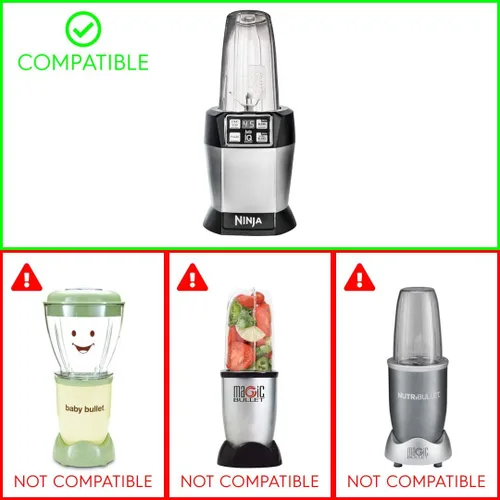 Vista 6 de Nutri Ninja - Tapa de boquilla 528KKUN100 para Nutri Ninja BlendMax DUO con Auto-iQ Boost