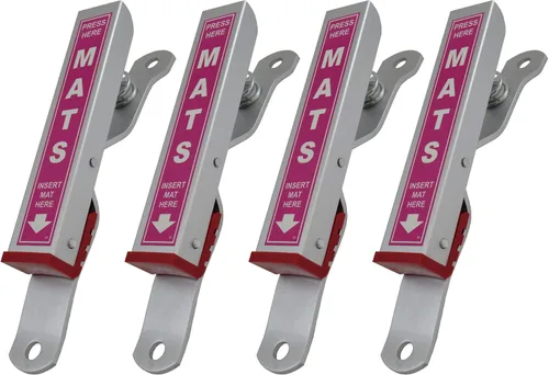 Vista 13 de HI-TECH Abrazaderas para tapete de lavado de auto, soportes para alfombras de piso de alta resistencia para limpieza y secado, aluminio resistente