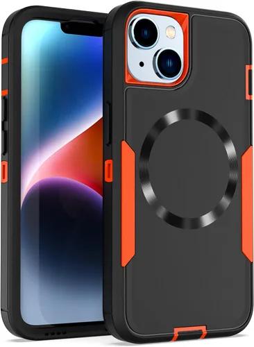 Vista 20 de Diseñada para iPhone 14 Pro, protección magnética contra caídas resistente, compatible con MagSafe, a prueba de polvo, no se decolora, no se pone