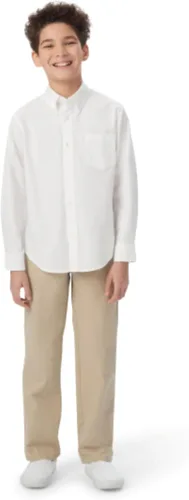 Vista 3 de French Toast Camisa Oxford para niños con mangas largas (estándar y husky) con botones