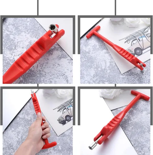 Vista 3 de Tire Valve Stem Puller Tool 2pcs Set Plastic Car Tire Repair Tool Valve Core Removal Installer