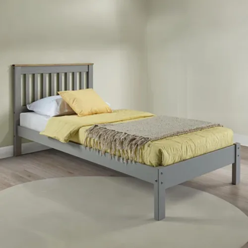Vista 9 de Furniture Dash - Marco de cama de listones de madera - Tamaño individual - Cama de madera con cabecera - Plataforma tamaño individual - Sin ruido