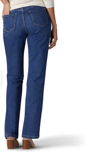 Vista 3 de Lee Legendary - Jeans de pierna recta y tiro medio para mujer