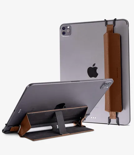 Vista 9 de Goospery [Soporte + soporte] Funda para Apple Pencil de 1ª y 2ª generación con cierre magnético, funda de piel elástica compatible con iPad Pro 12.9