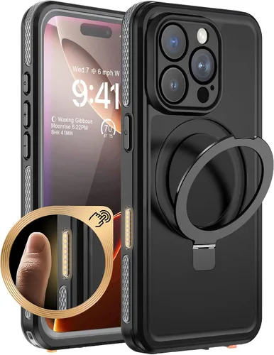 Vista 14 de Beeasy Funda impermeable para iPhone 12 compatible con Magsafe IP68 de grado militar bajo el agua, a prueba de golpes, a prueba de polvo, resistente